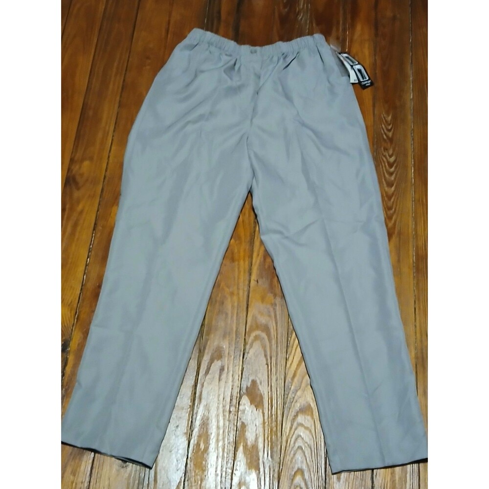 Kim Rogers Light Grey Dress Pants Comfort Waist Elastic Waistband NWT 10P